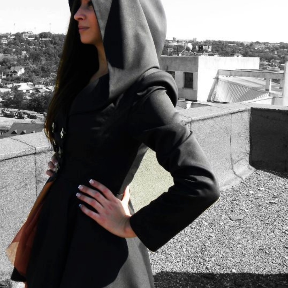 Women’s Charcoal Black Coat